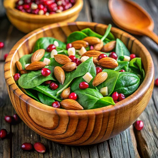 बादाम पालक सलाद